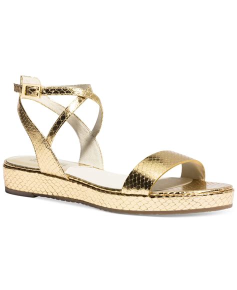 michael kors gold flat shoes|michael kors schuhe sale.